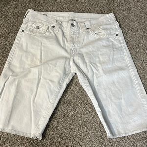 True religion white shorts